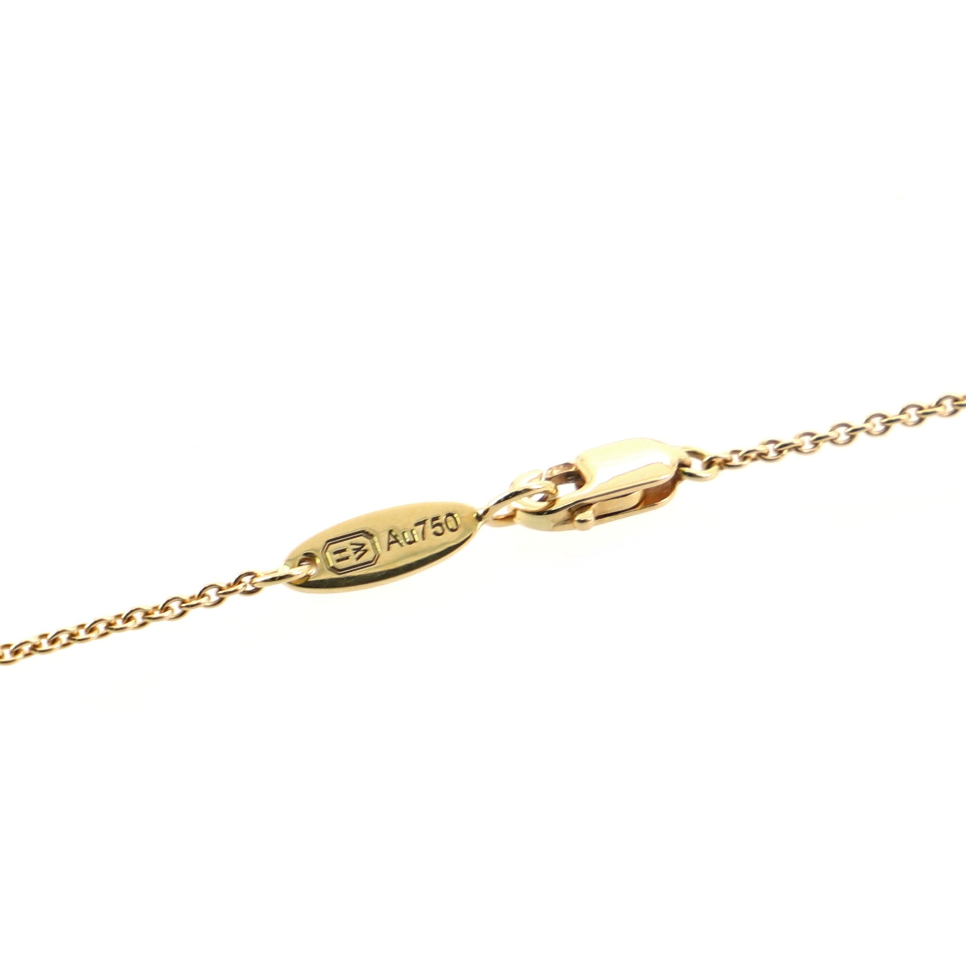 Lily Cluster Pendant Necklace 18K Yellow Gold with Diamonds