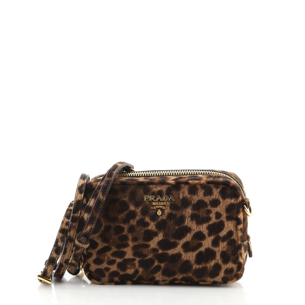 Zip Crossbody Bag Cavallino Calf Hair Mini