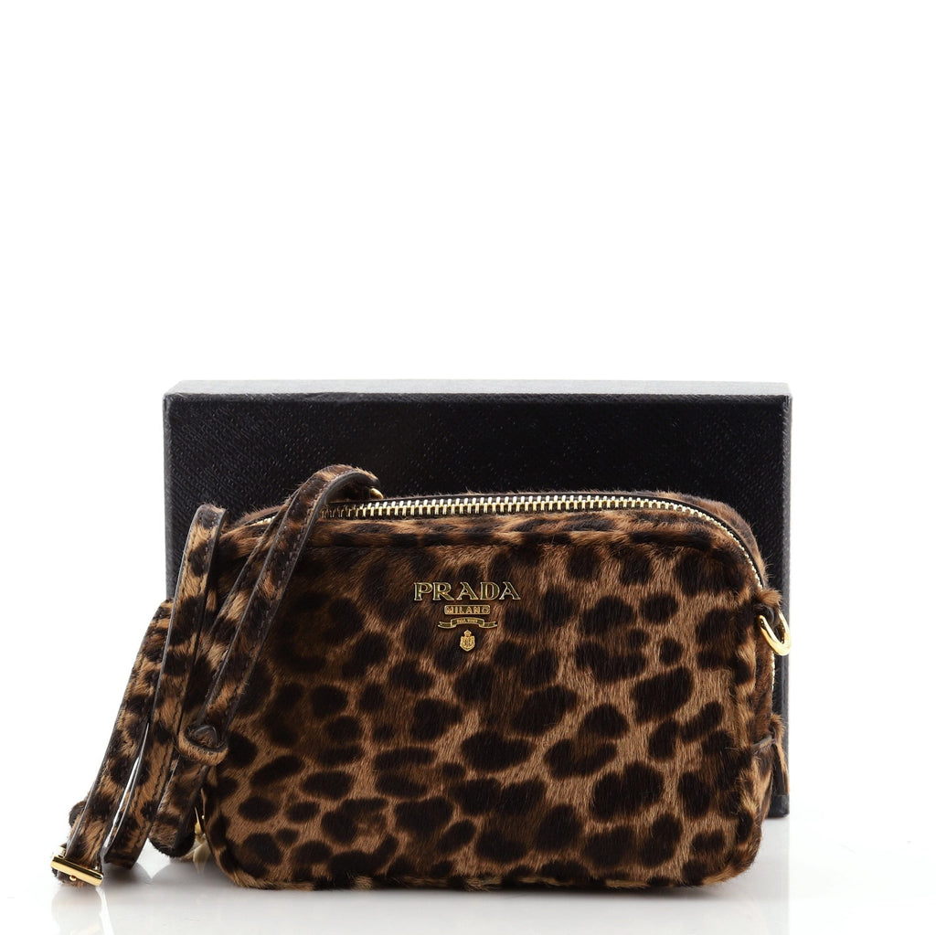Zip Crossbody Bag Cavallino Calf Hair Mini