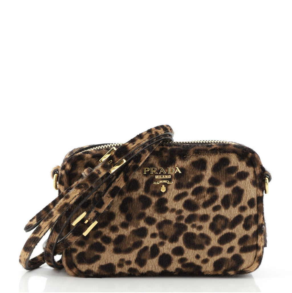 Zip Crossbody Bag Cavallino Calf Hair Mini