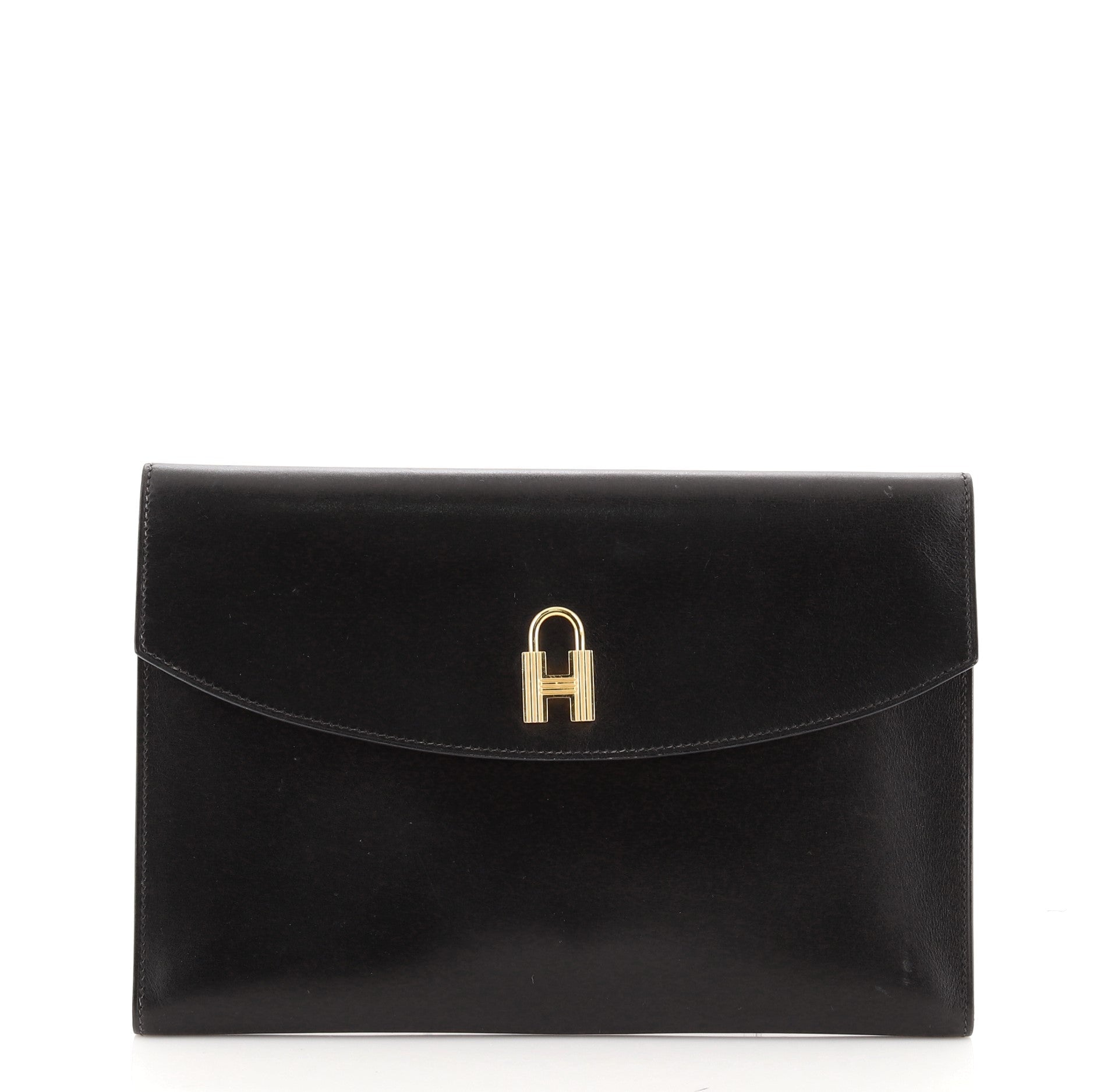 H Lock Clutch Box Calf