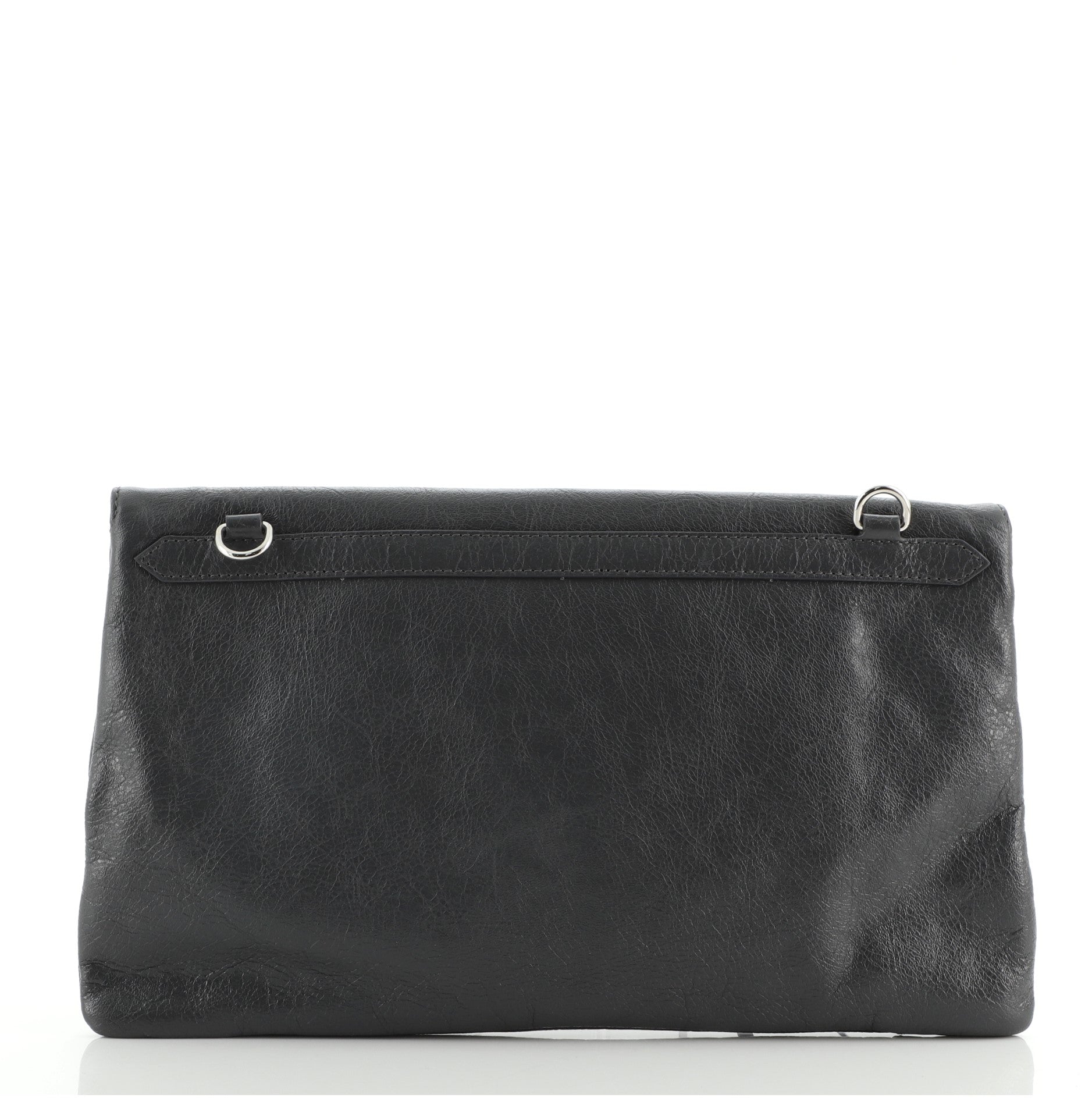 Classic Studs Envelope Strap Clutch Leather