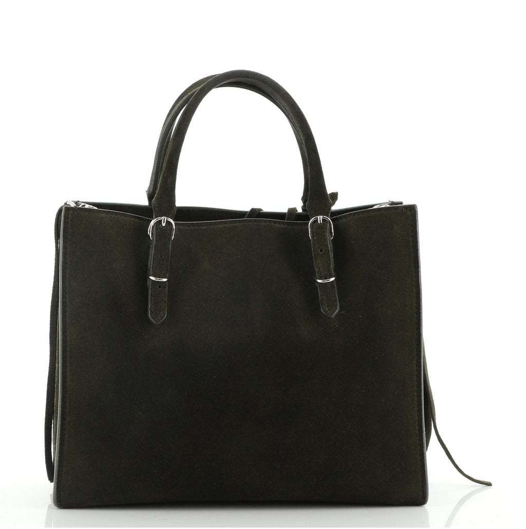 Papier A4 Zip Around Classic Studs Bag Suede Mini