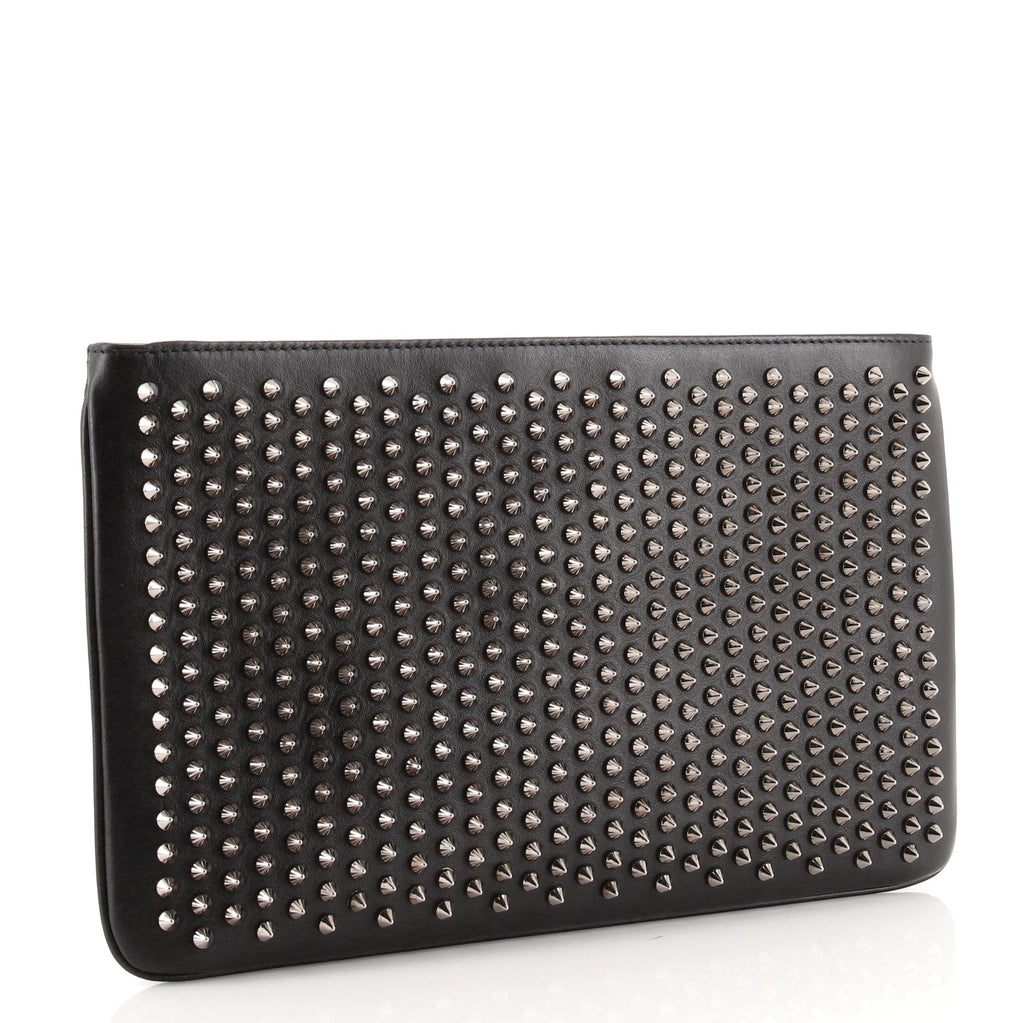 Loubiposh Clutch Spiked Leather