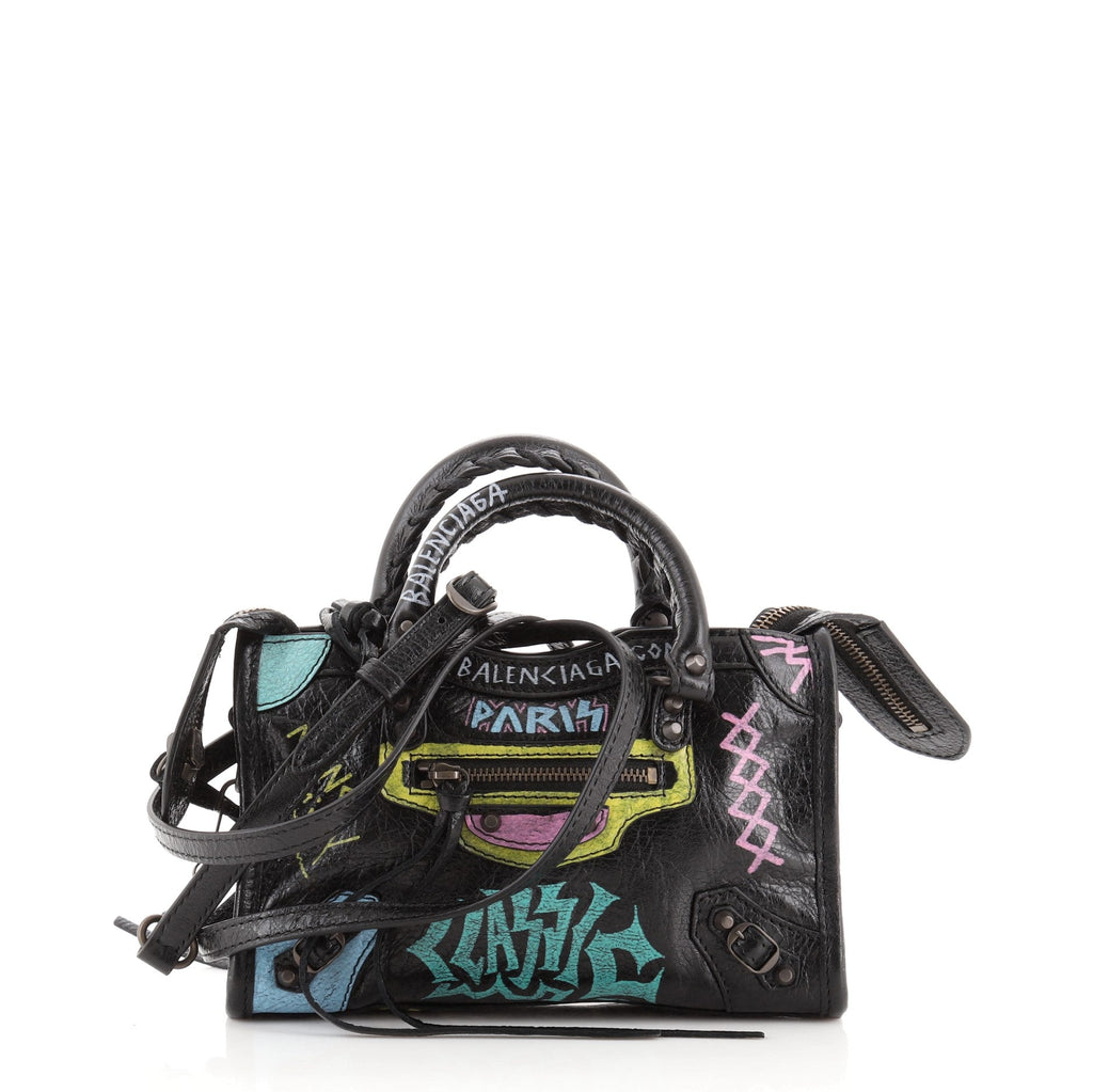 City Graffiti Classic Studs Bag Leather Mini