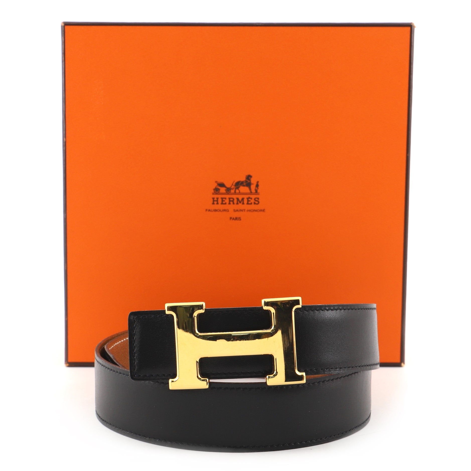 Constance Reversible Belt Leather Medium 70