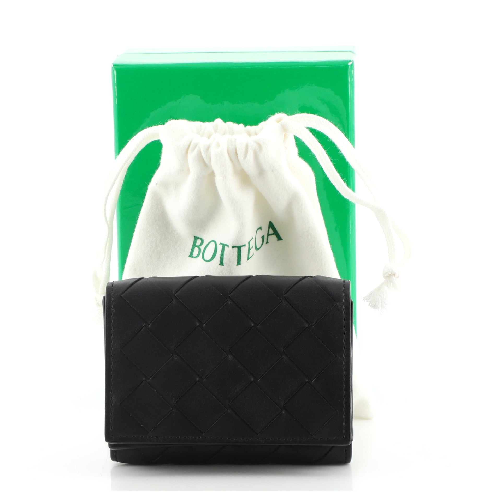 Trifold Wallet Intrecciato Nappa Mini