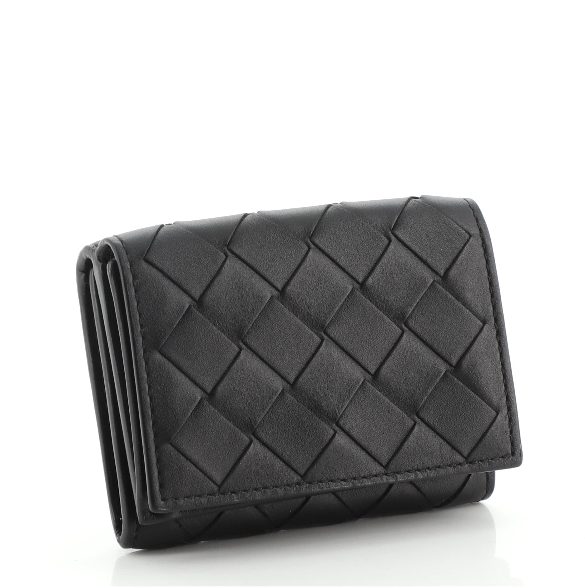 Trifold Wallet Intrecciato Nappa Mini
