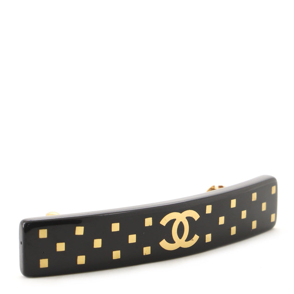 Logo Hair Barrette Resin XS