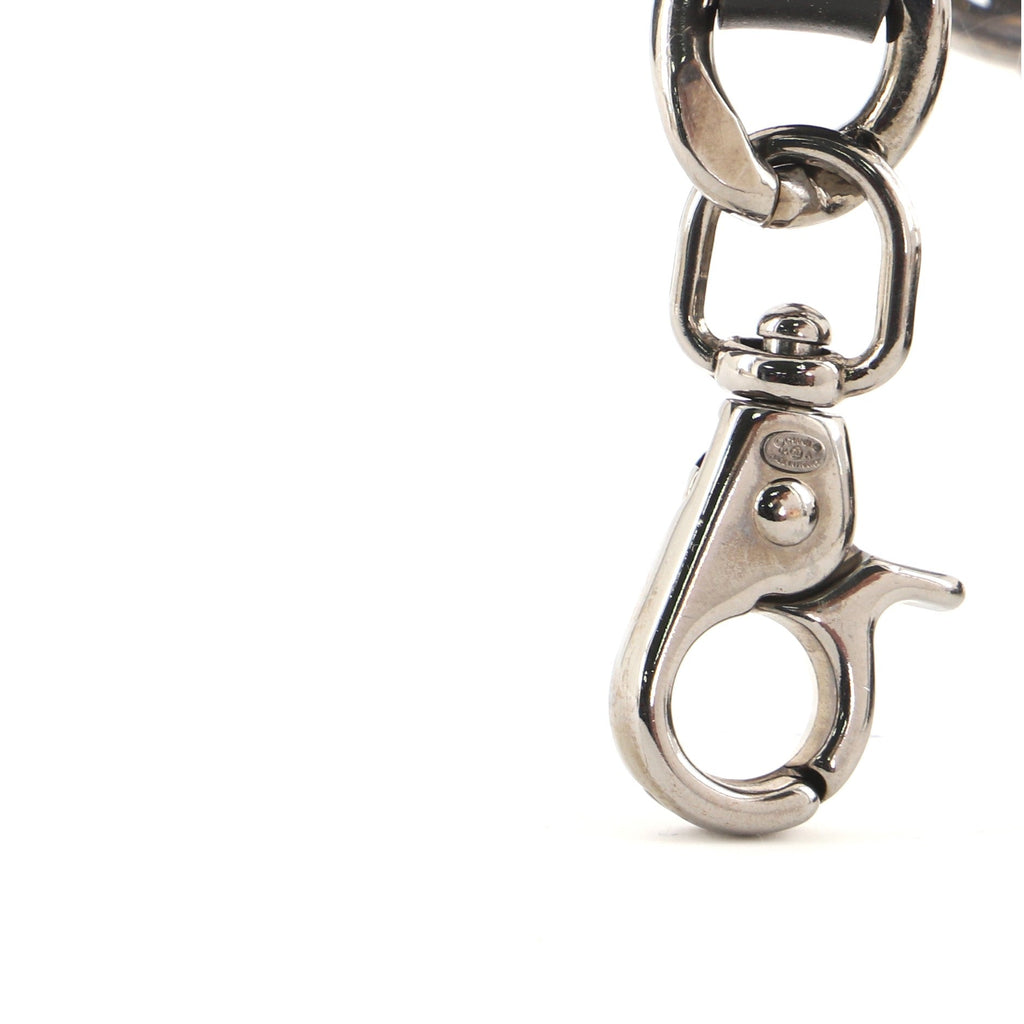 CC Square Charm Chain Belt Metal and Leather 100