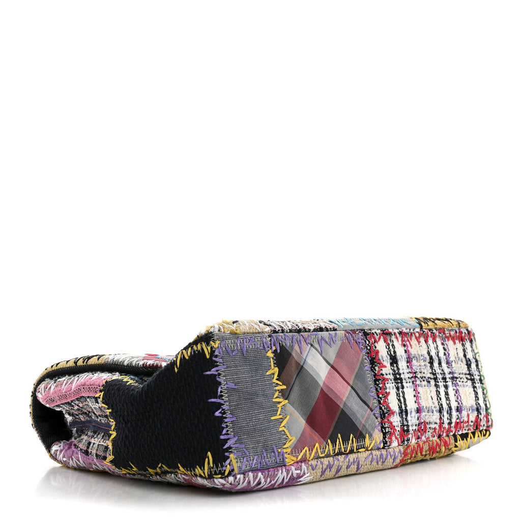 Patchwork Jumbo Flap Yellow Multicolor