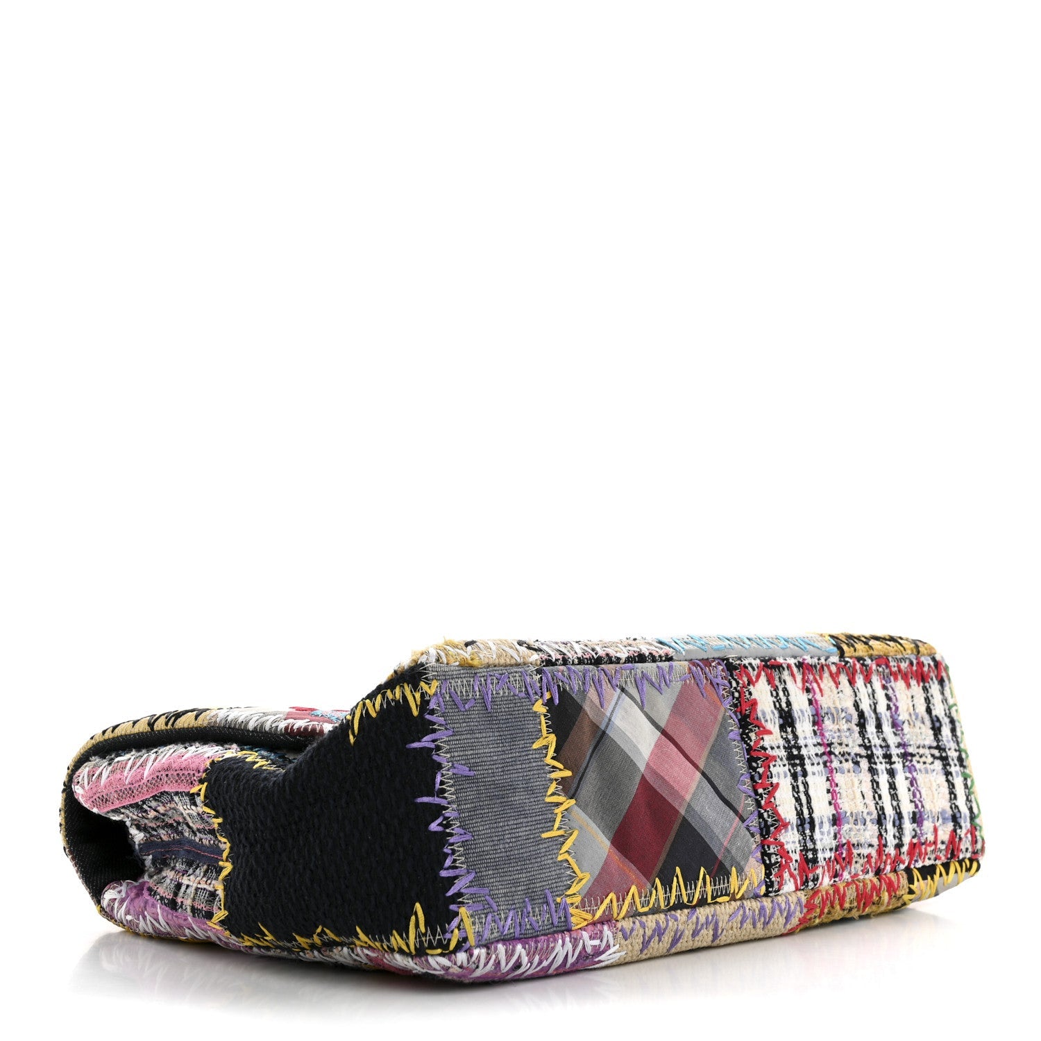 Patchwork Jumbo Flap Yellow Multicolor
