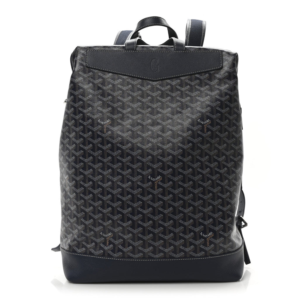 Goyardine Calfskin Cisalpin Backpack Navy