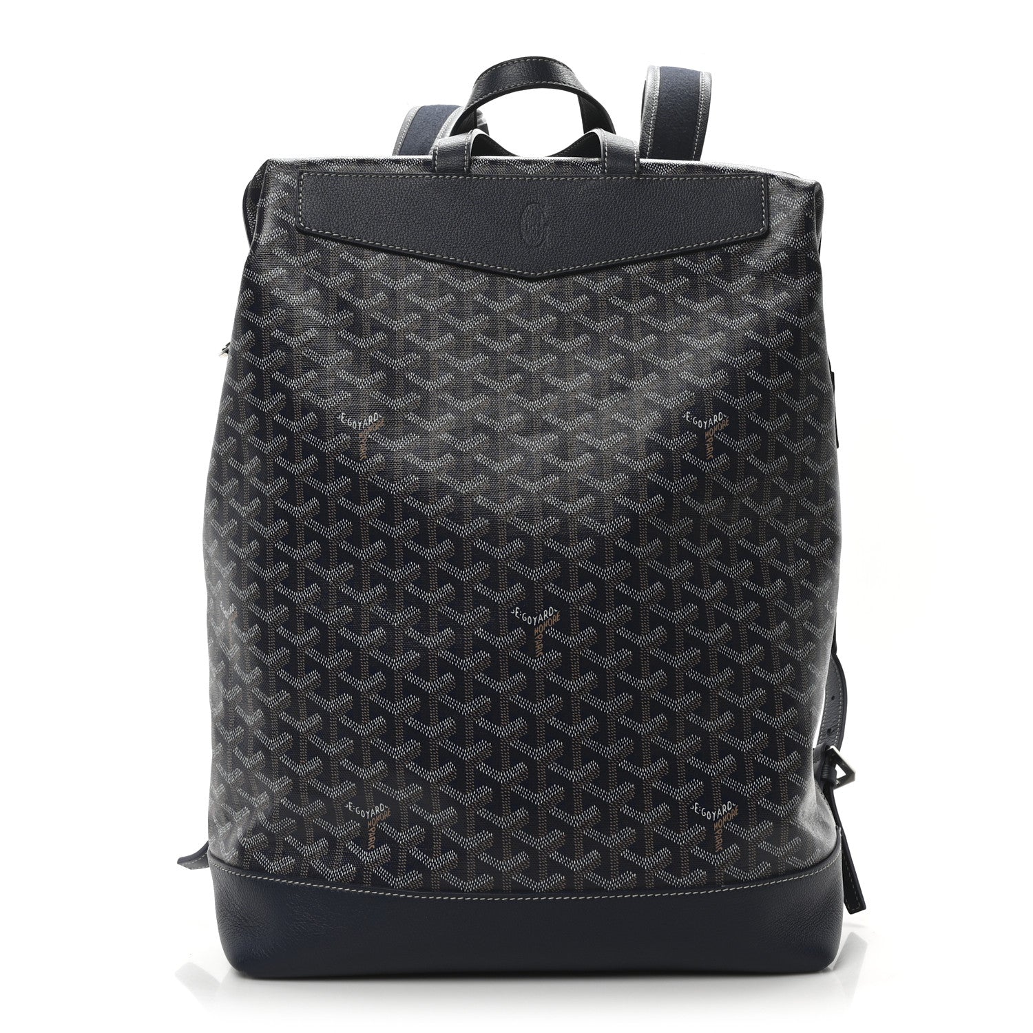 Goyardine Calfskin Cisalpin Backpack Navy