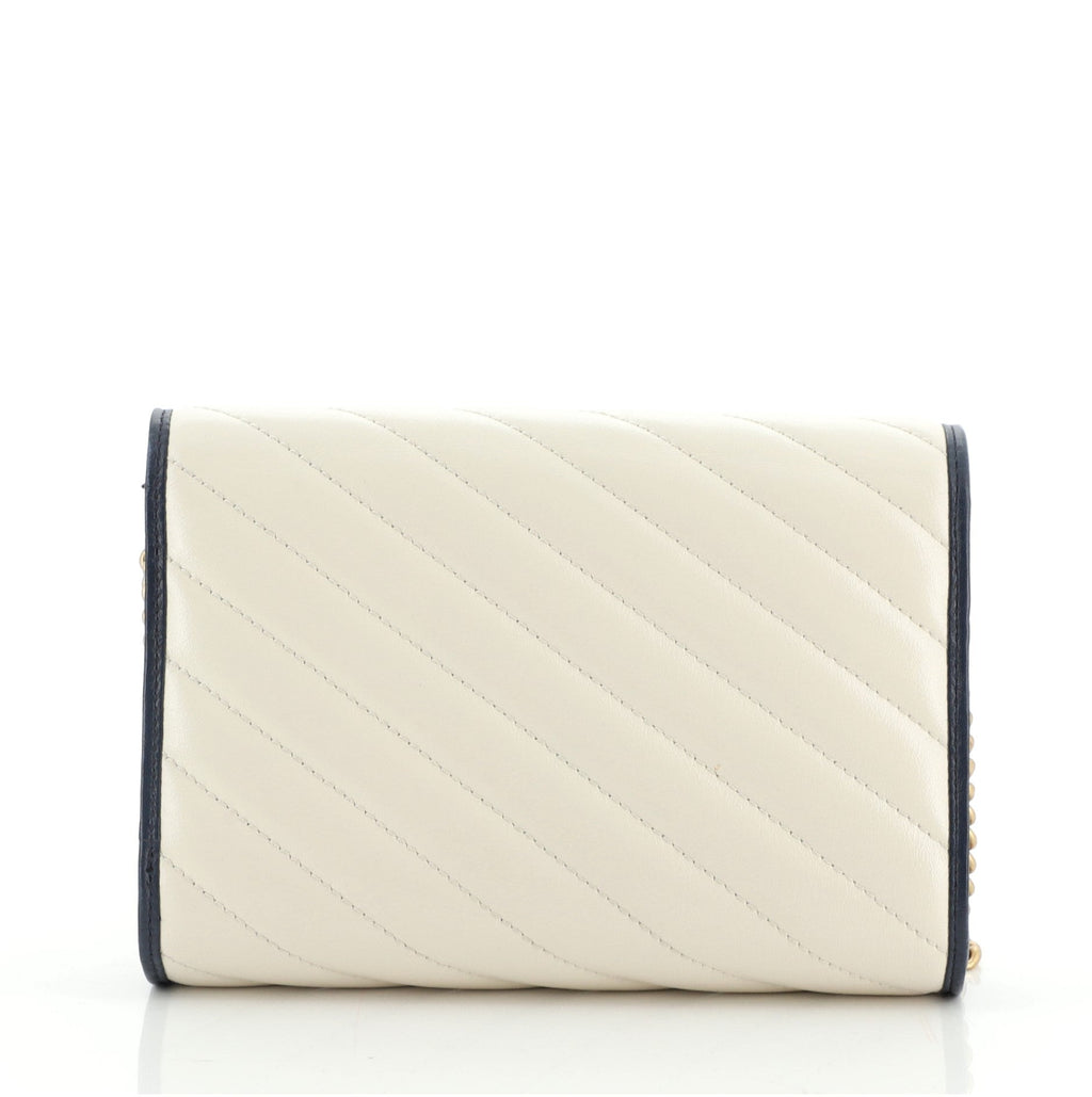 GG Marmont Chain Wallet Diagonal Quilted Leather Mini