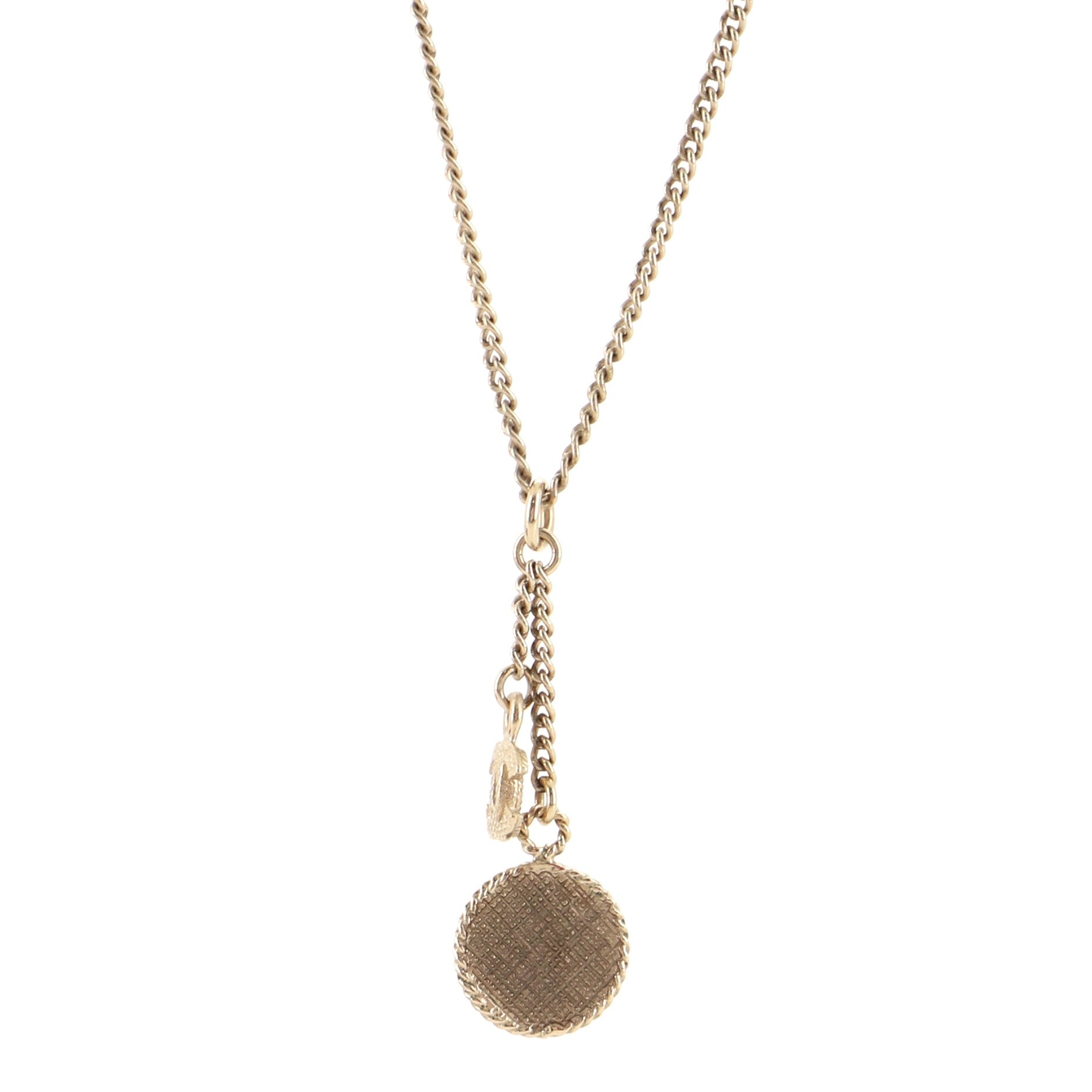 CC No.5 Pendant Necklace Metal with Resin