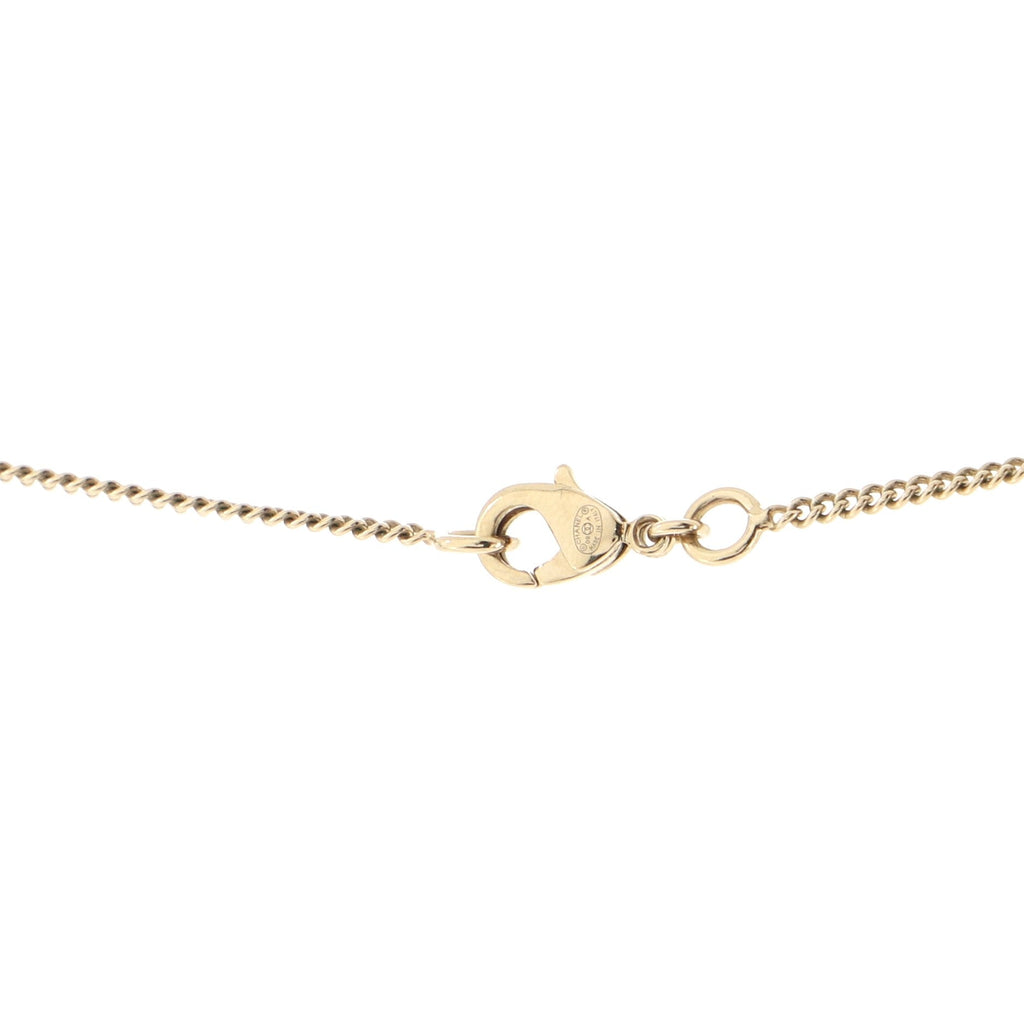 CC Flap Bag Pendant Long Necklace Metal and Enamel