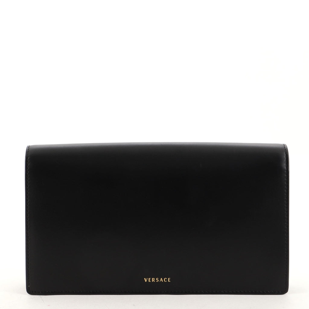 Medusa Padlock Clutch on Chain Leather