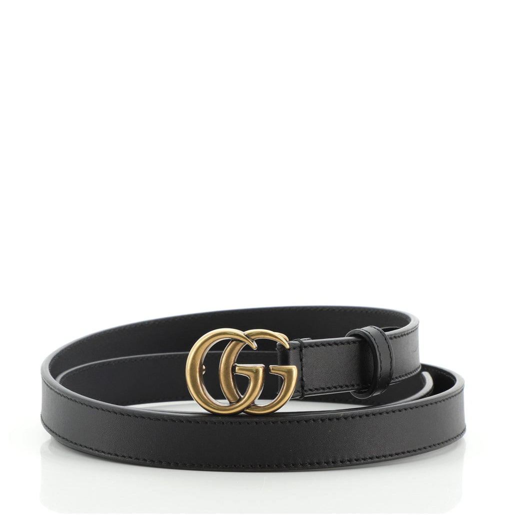 GG Marmont Belt Leather Thin 95