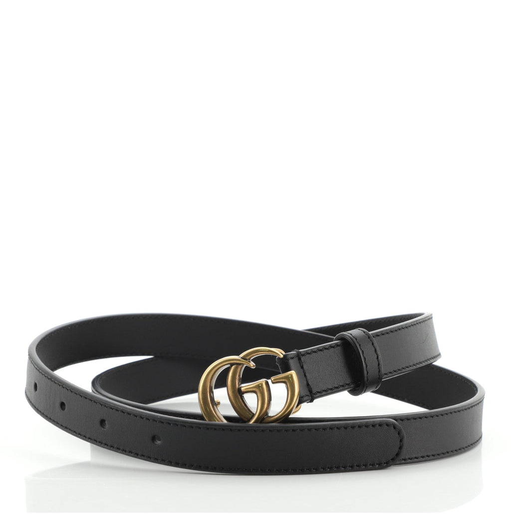 GG Marmont Belt Leather Thin 95