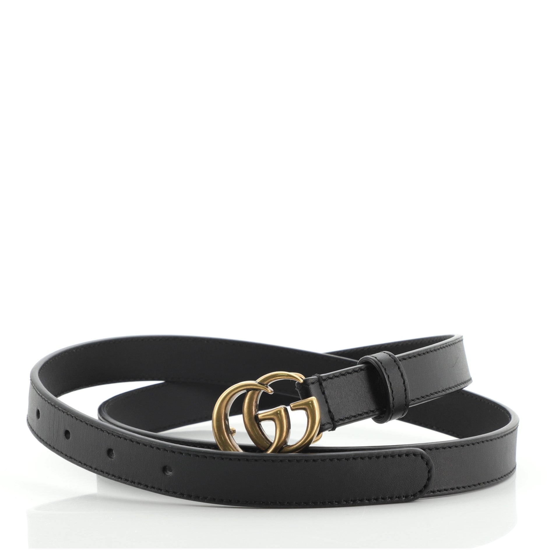 GG Marmont Belt Leather Thin 95
