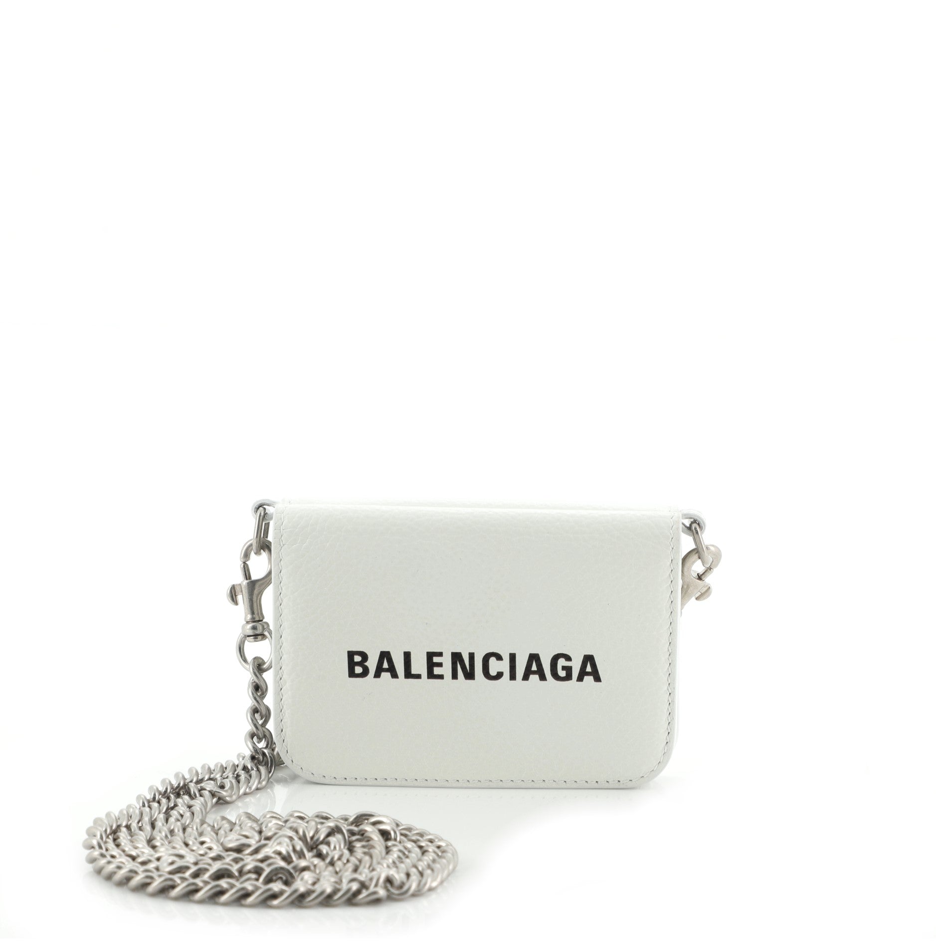 Everyday Wallet with Chain Leather Mini