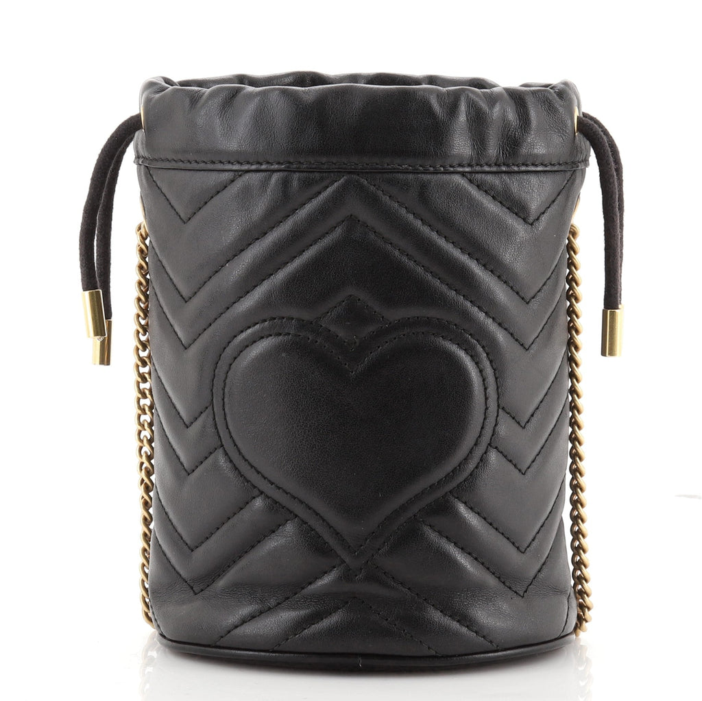 GG Marmont Bucket Bag Matelasse Leather Mini