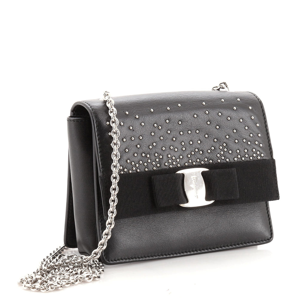 Ginny Crossbody Bag Studded Leather Mini