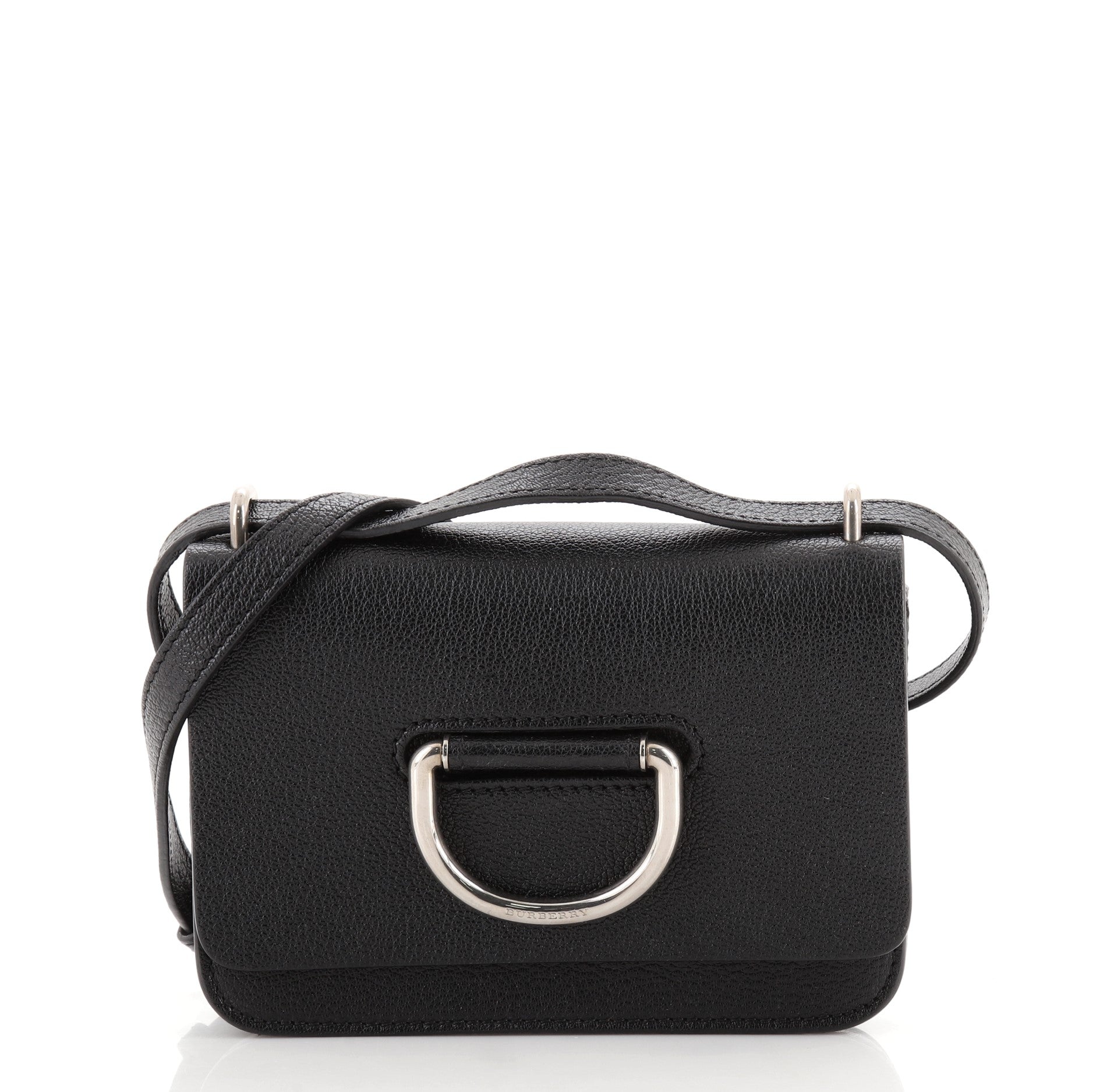D-Ring Shoulder Bag Leather Mini