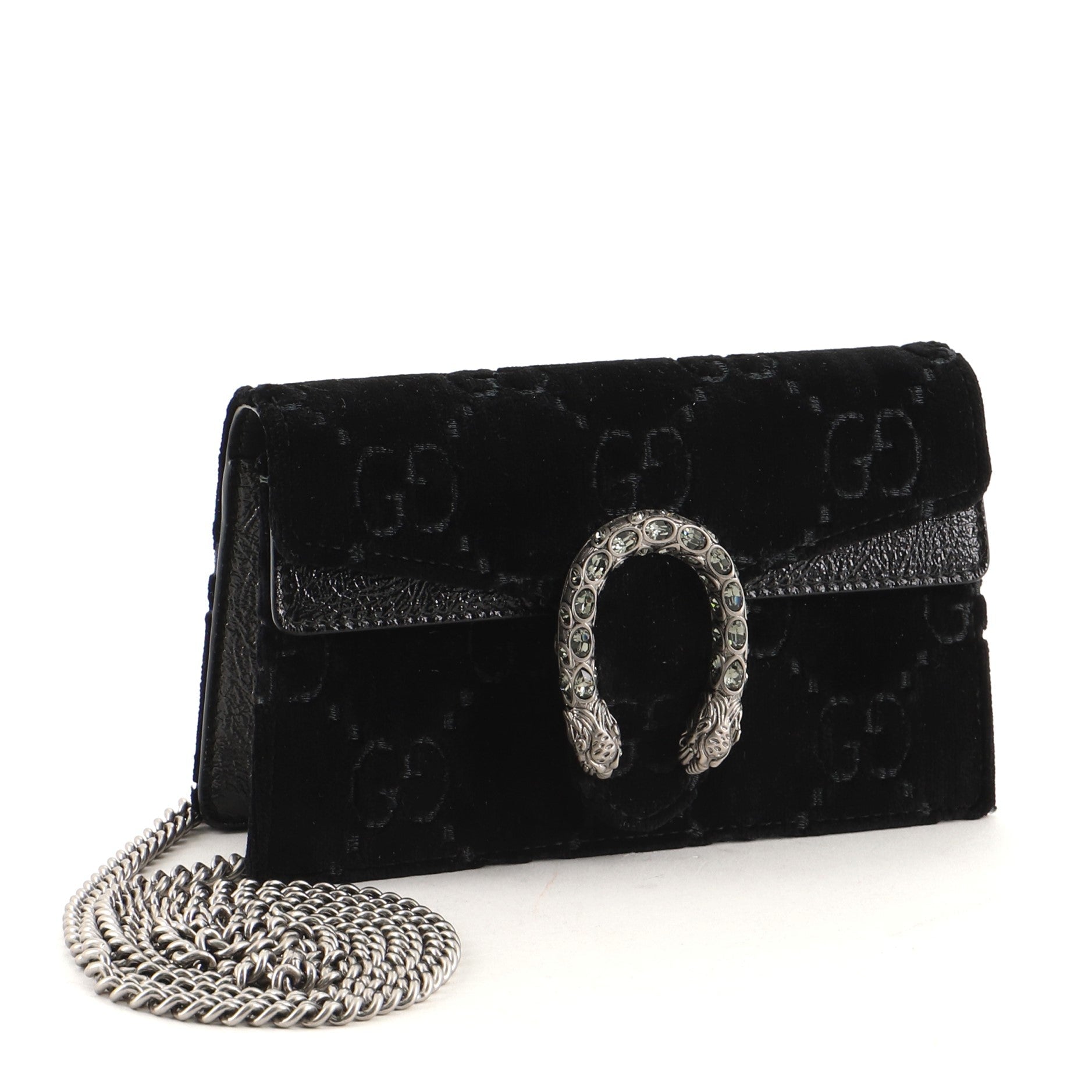 Dionysus Bag GG Velvet Super Mini