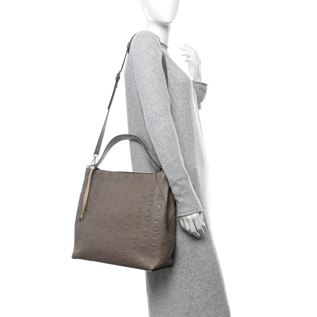 Calfskin Ottomar Monogram Large Klara Hobo Urban Taupe