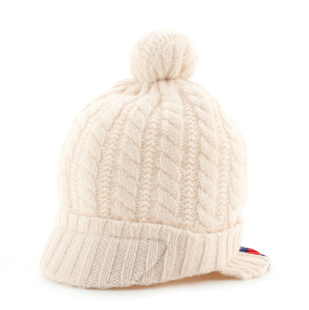 Children's Web Bobble Beanie Knit Wool XS