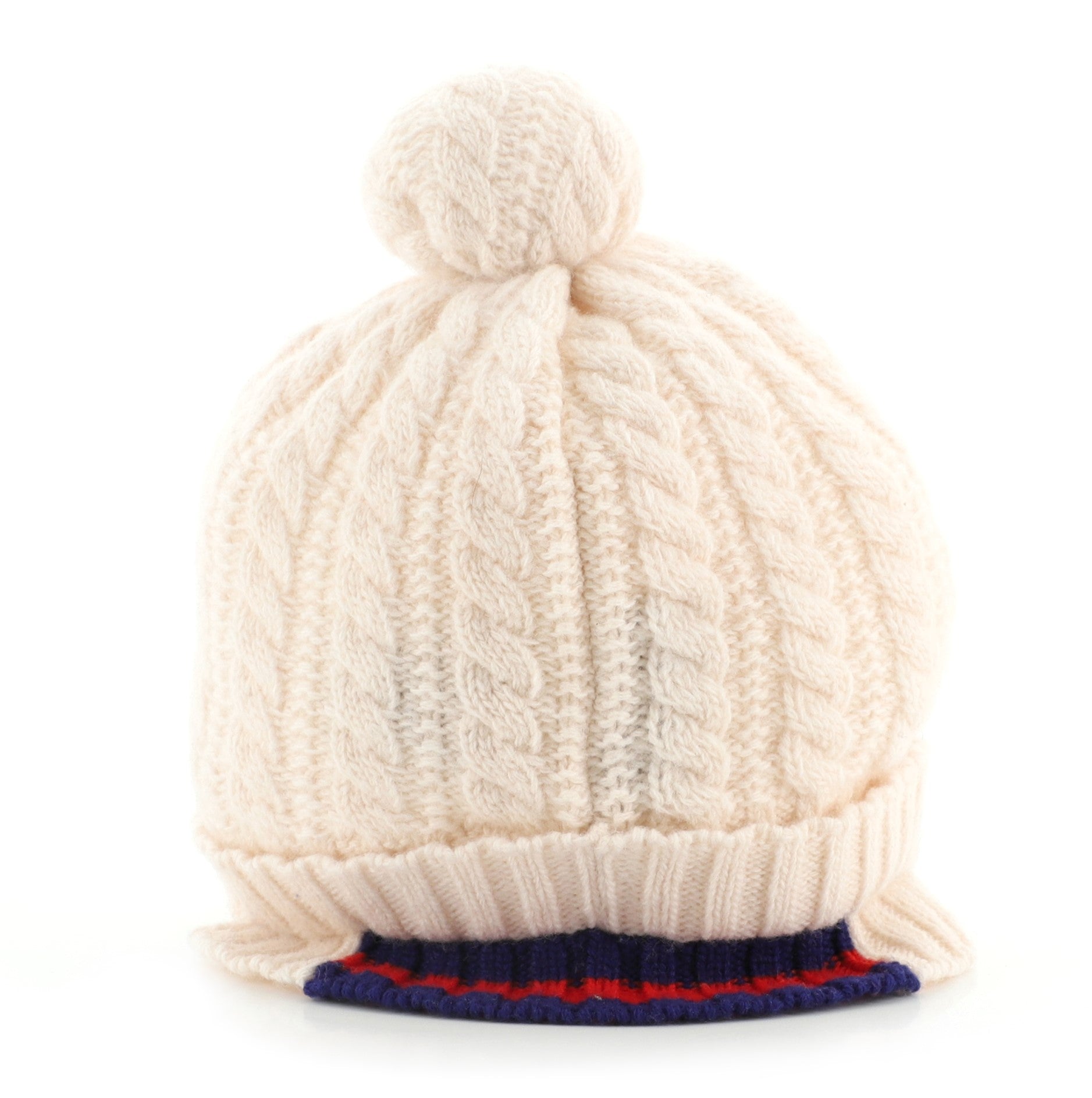 Children's Web Bobble Beanie Knit Wool XS