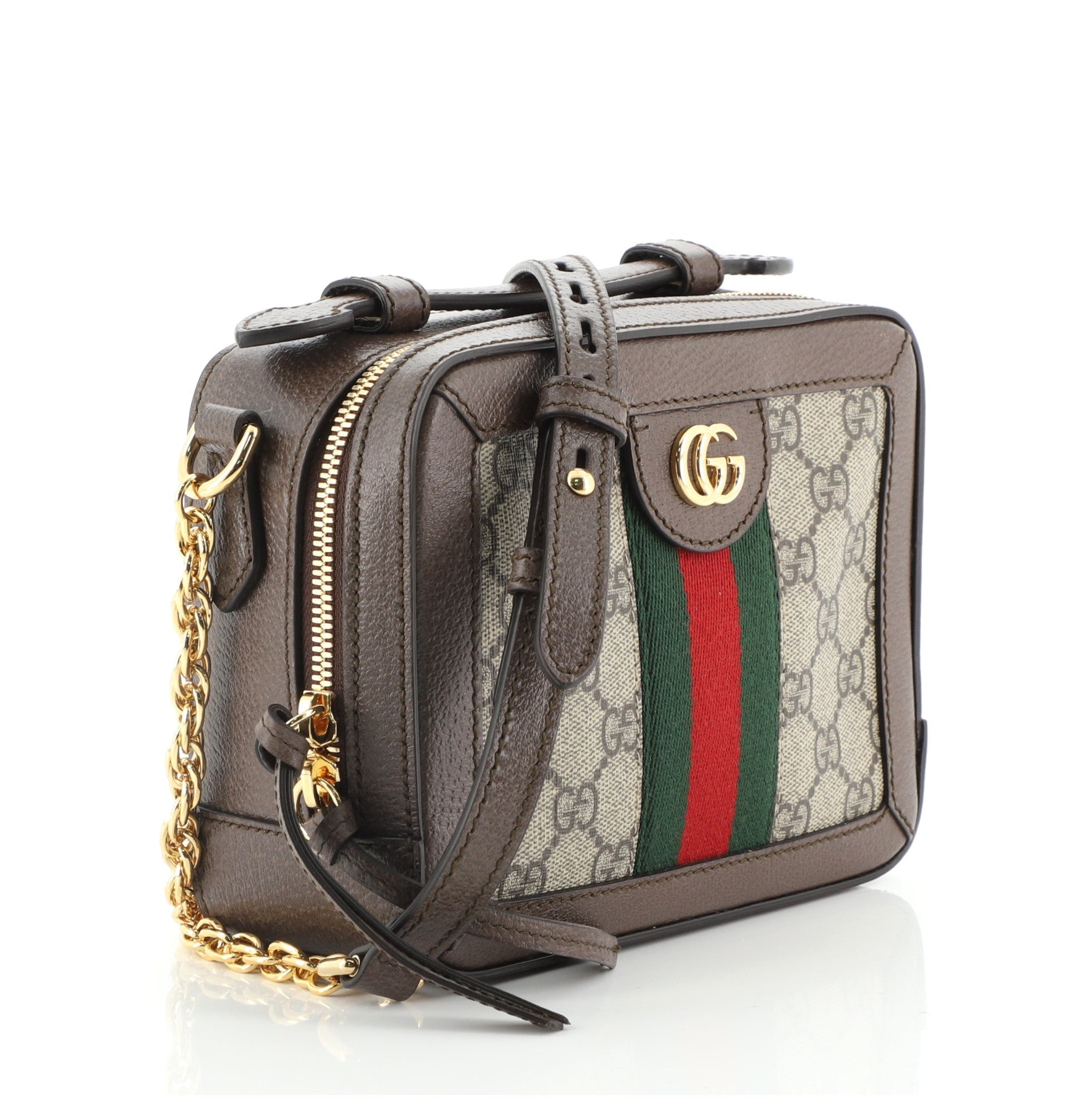 Ophidia Zip Around Camera Bag GG Coated Canvas Mini