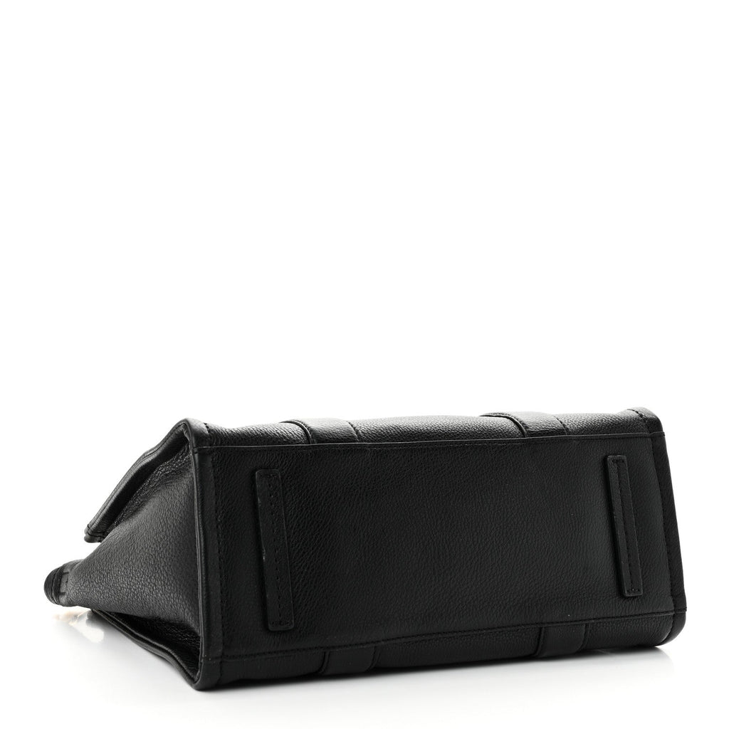 Grained Calfskin Medium The Tote Bag Black