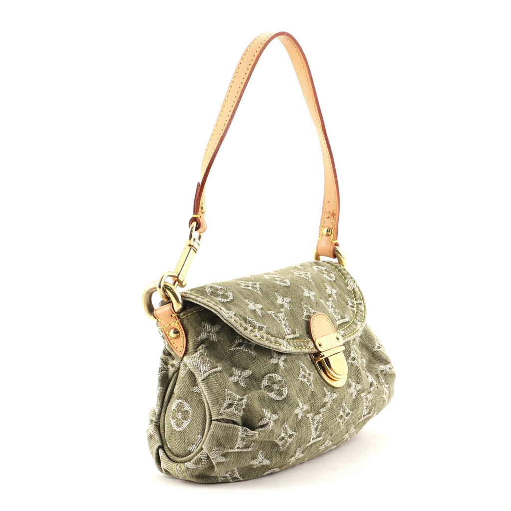 Pleaty Handbag Denim Mini