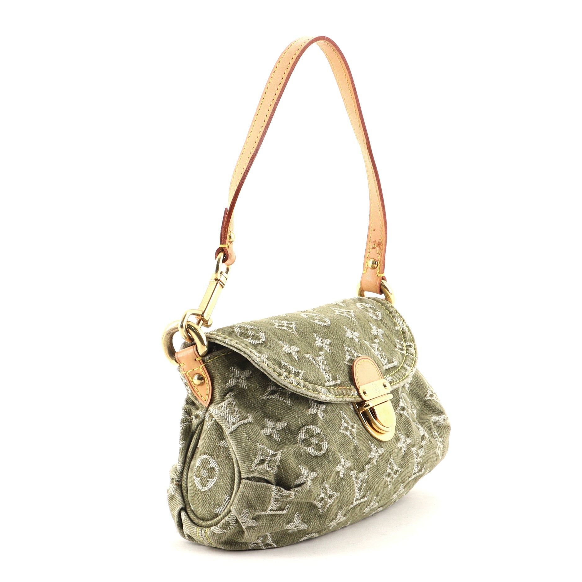 Pleaty Handbag Denim Mini