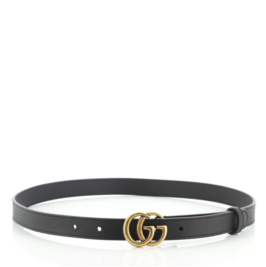 GG Marmont Belt Leather Thin 80