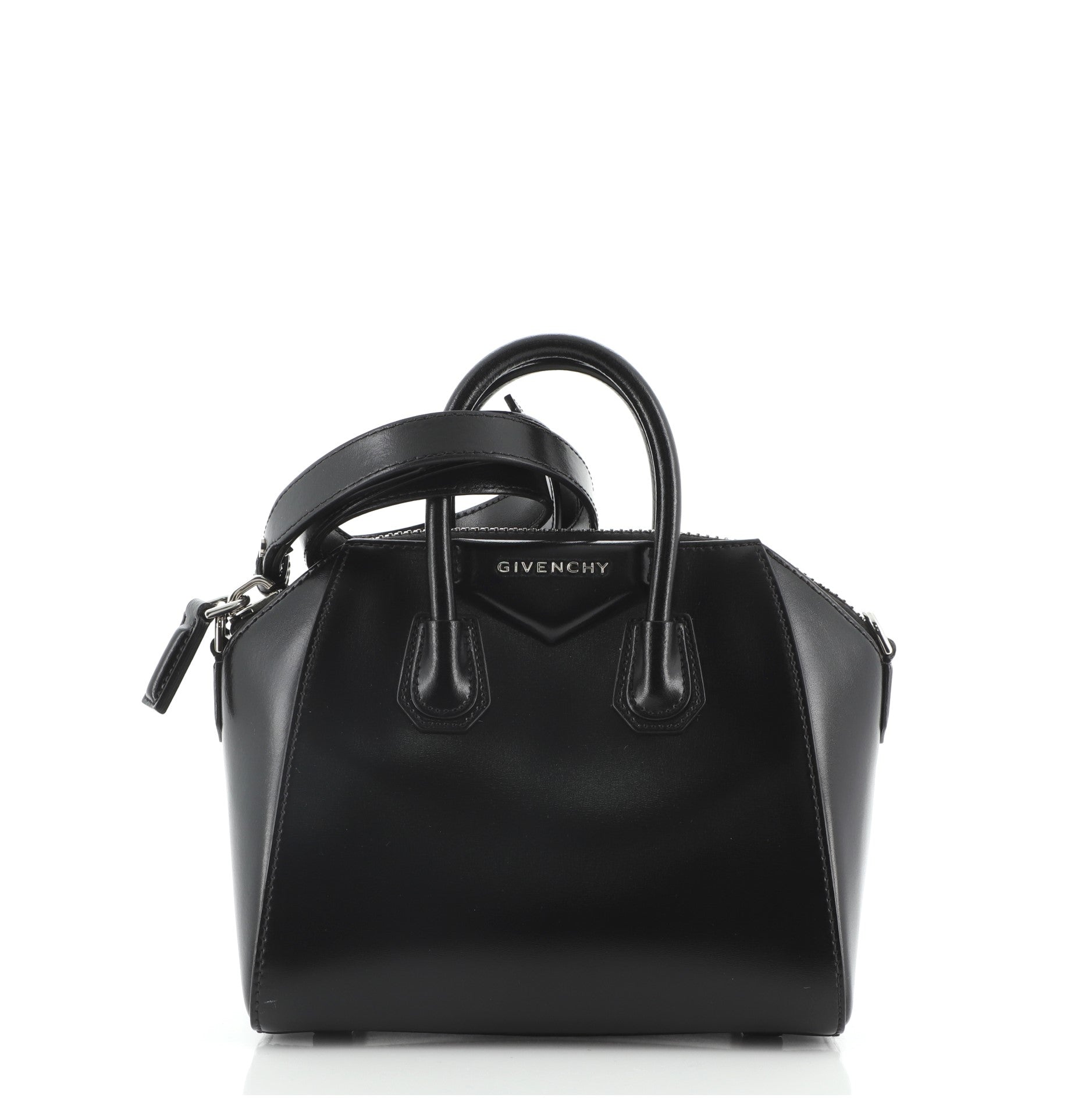 Antigona Bag Glazed Leather Mini