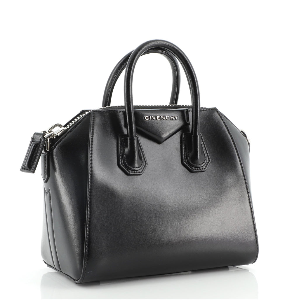Antigona Bag Glazed Leather Mini