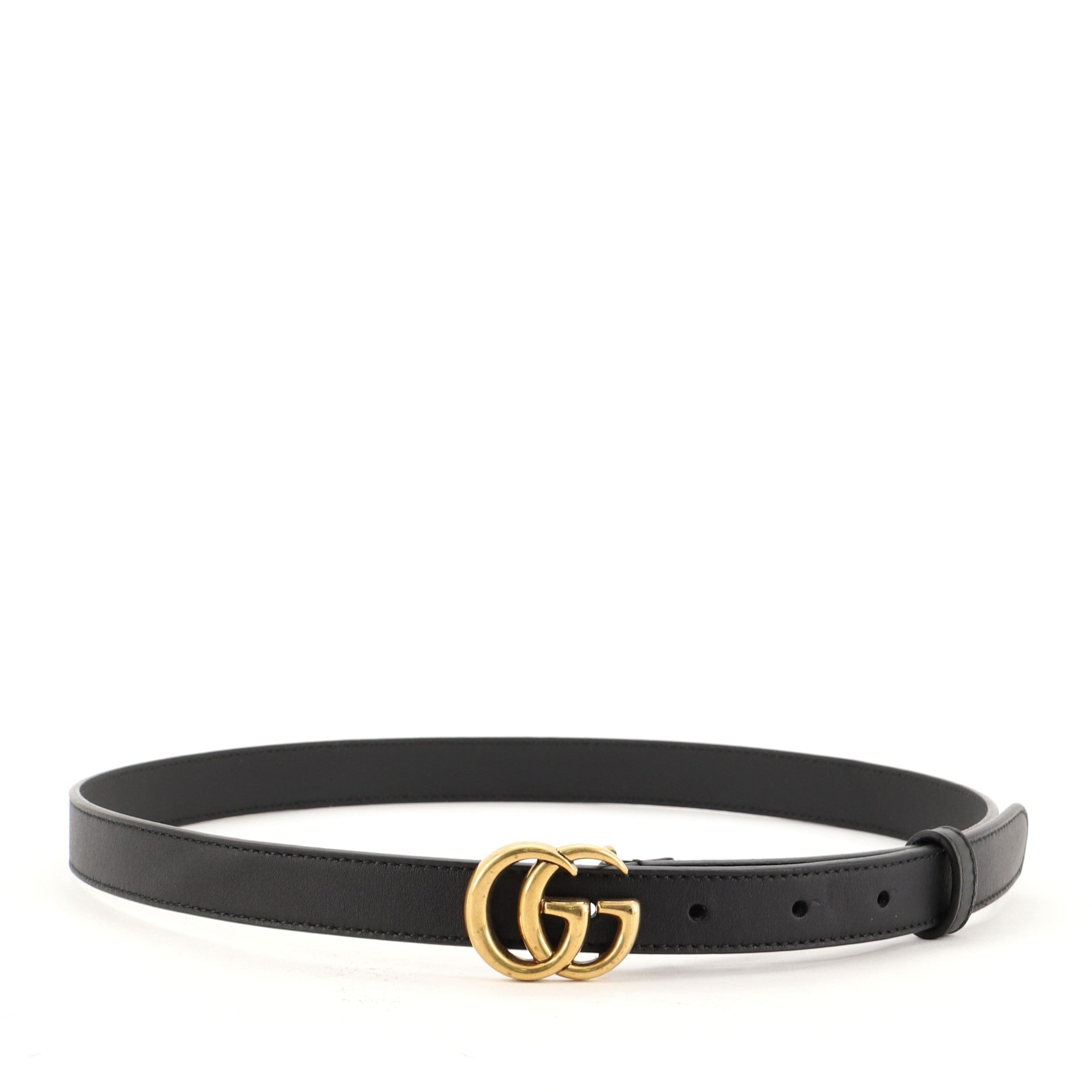 GG Marmont Belt Leather Thin 80