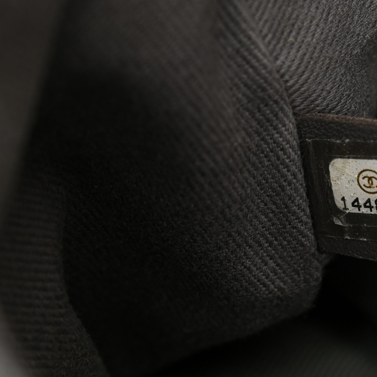 Iridescent Calfskin Glint Flap Black