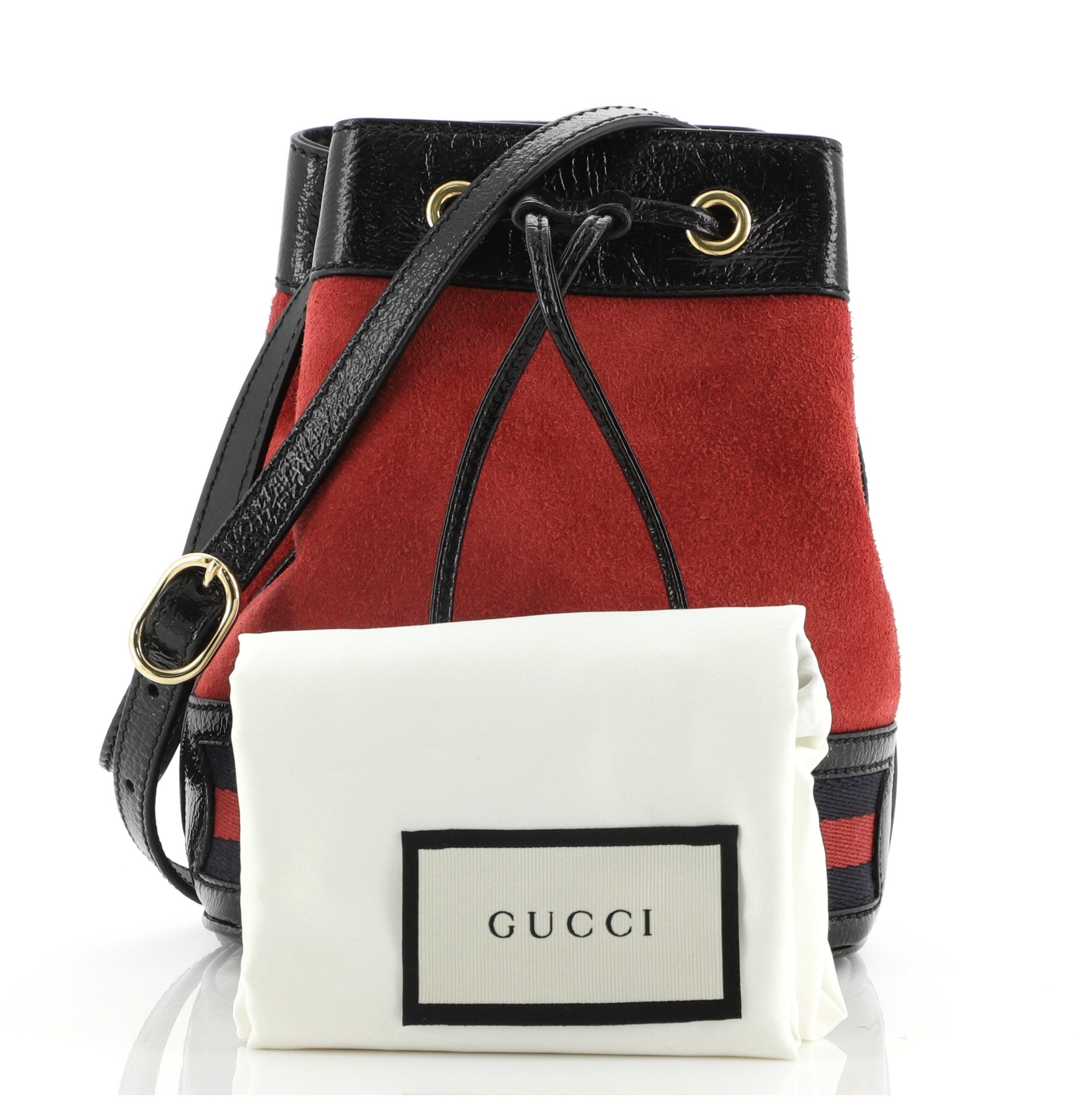 Ophidia Bucket Bag Suede Mini