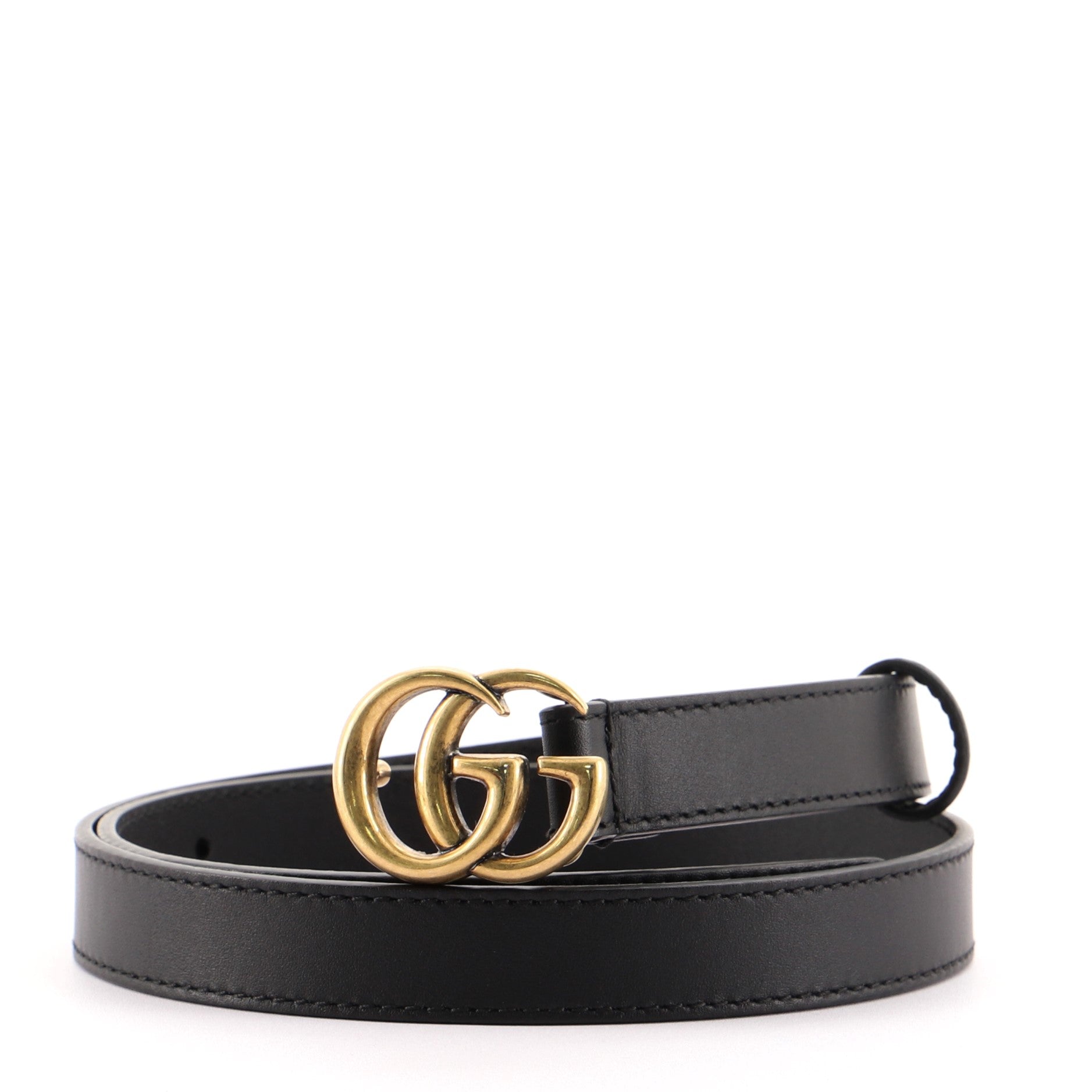 GG Marmont Belt Leather Thin 75