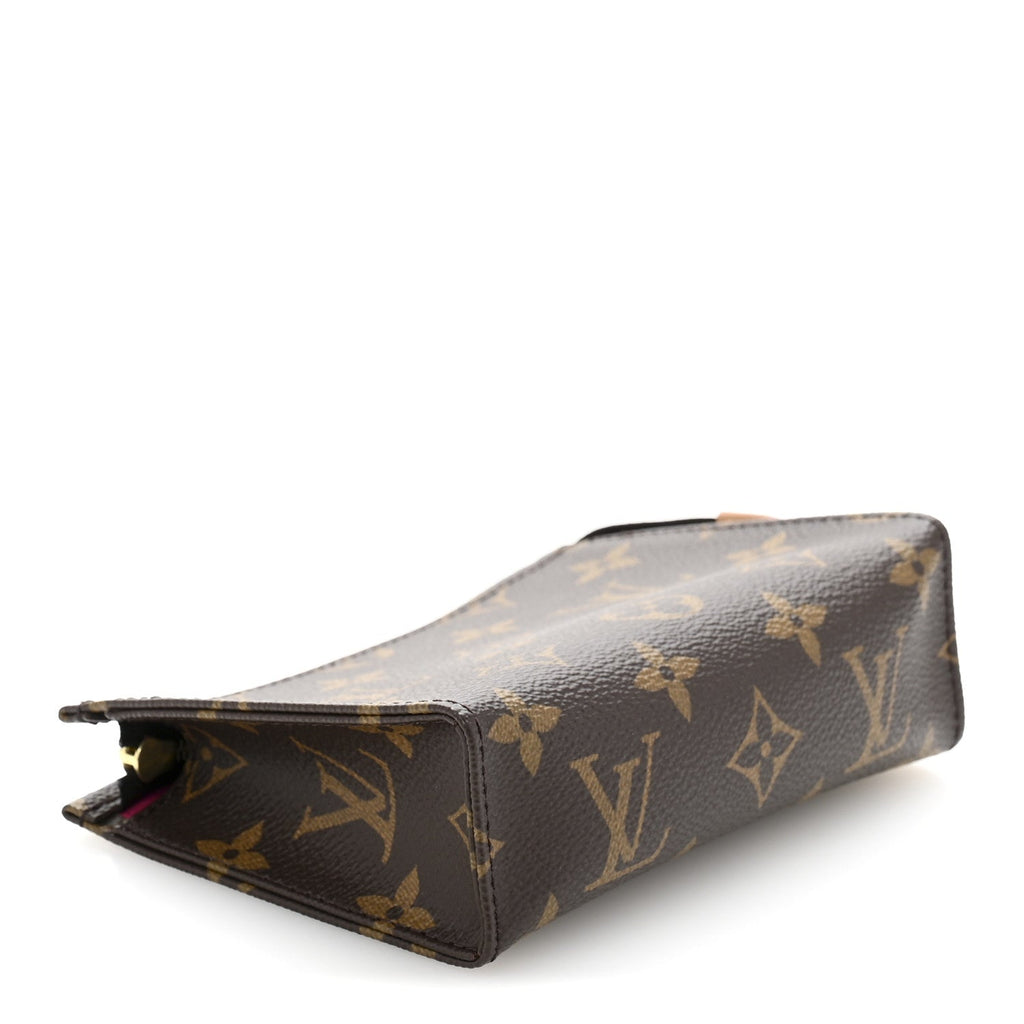 Monogram Toiletry Pouch 15 Fuchsia