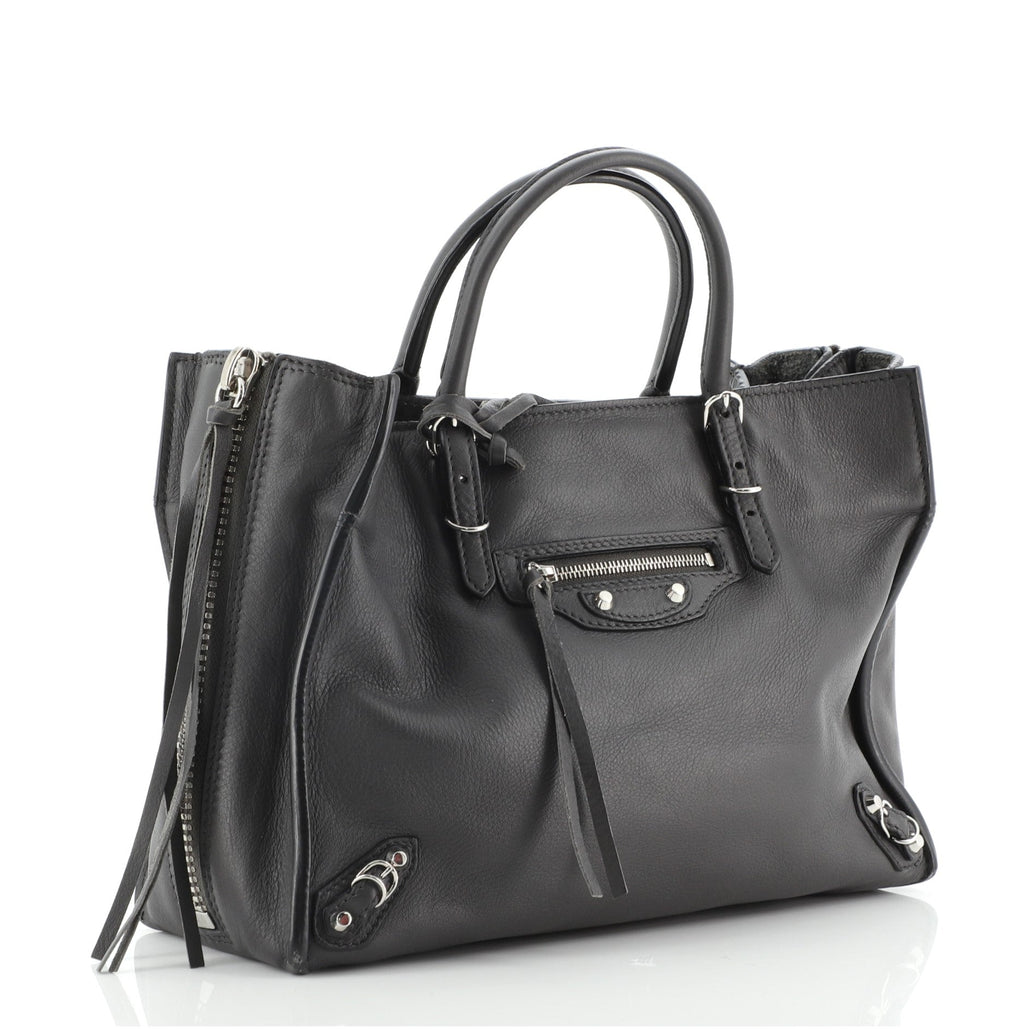 Papier A4 Zip Around Classic Studs Bag Leather Mini