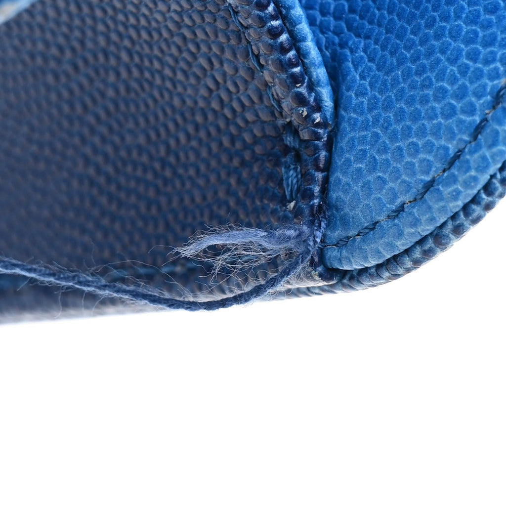 Caviar Quilted Sunset On The Sea Waist Bag Blue
