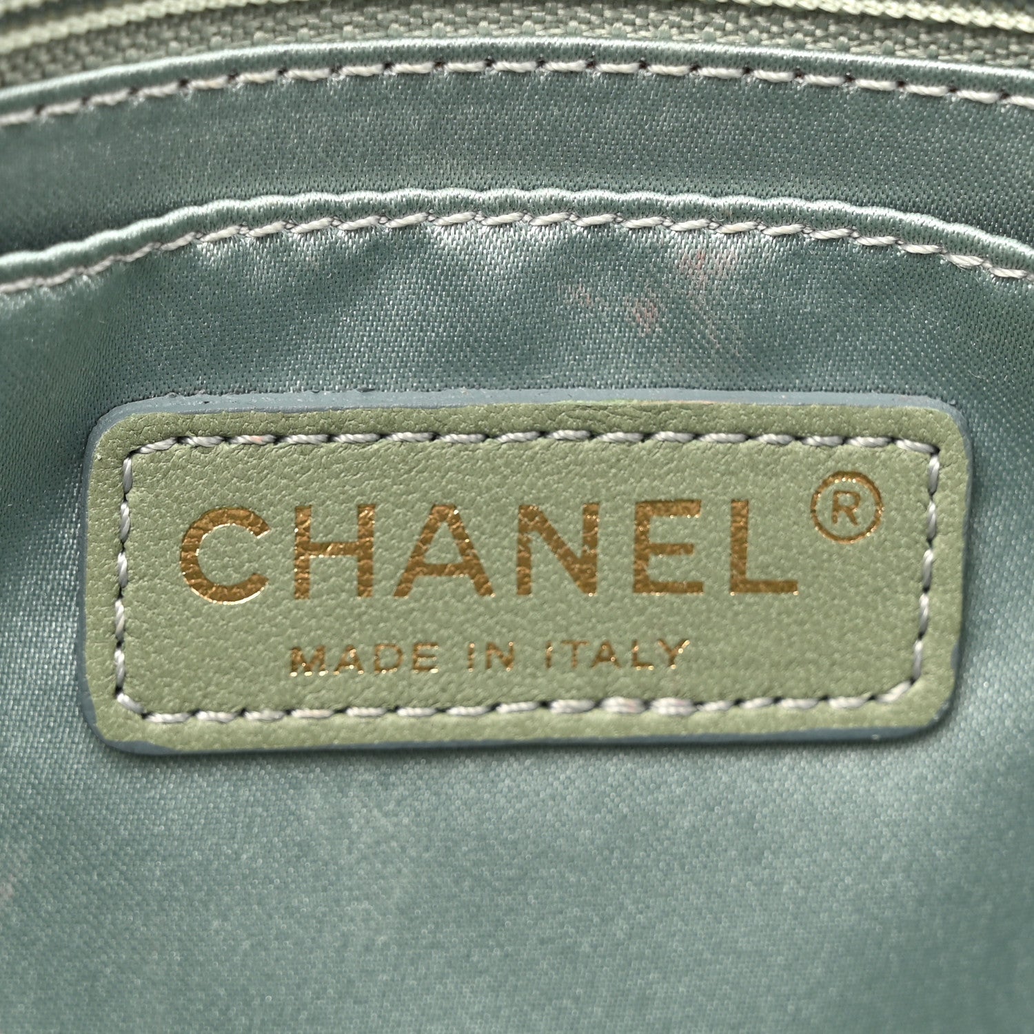 Metallic Woven Raffia Patchwork Single Flap Green