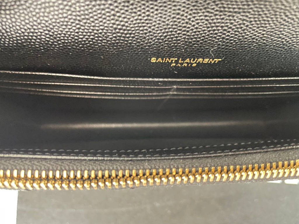 Saint Laurent YSL Chain Wallet Monogram Nero Wallet On A Chain bag