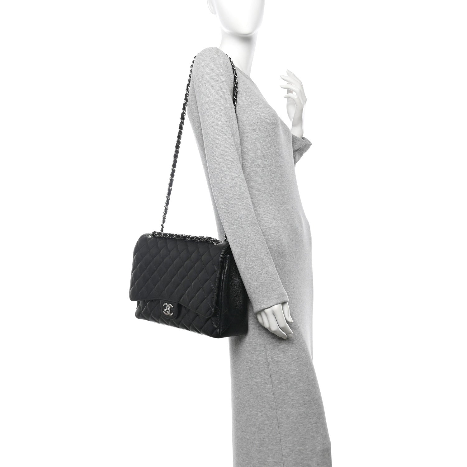 Caviar Maxi Double Flap Black